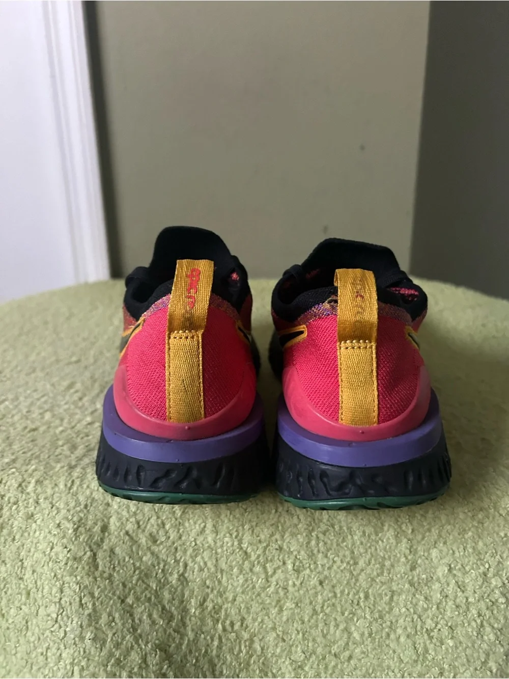 Nike Women’s Black Sneakers with Pink, Teal & Yellow Accents Ck0818-001